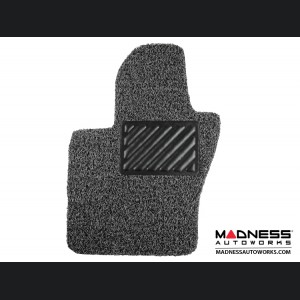 Jeep Renegade All Weather Floor Mats - Front + Rear - Rubber Woven Carpet - Black + Grey 