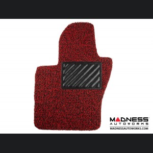 Jeep Renegade All Weather Floor Mats + Cargo Mat - Set of 5 - Rubber Woven Carpet - Red + Black 