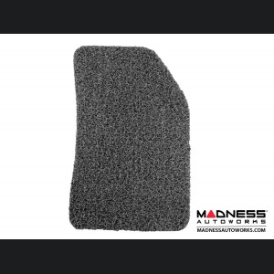 Jeep Renegade All Weather Floor Mats - Front + Rear - Rubber Woven Carpet - Black + Grey 