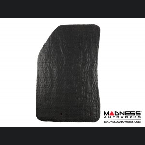 Jeep Renegade All Weather Floor Mats - Front + Rear - Rubber Woven Carpet - Black + Grey 