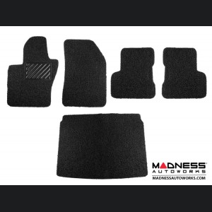 Jeep Renegade All Weather Floor Mats + Cargo Mat - Set of 5 - Rubber Woven Carpet - Black 