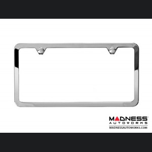 Jeep Compass License Plate Frame - Polished - Slim Edge