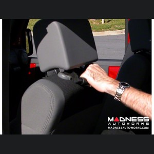 Jeep Wrangler JK Back of Front Seat Mount Grab Handles - Black