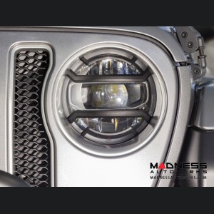 Jeep Wrangler JL Elite Euro Guard Kit w/ Headlight - Black