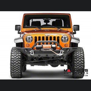 Jeep Wrangler JK Elite Pivotal Headlight Euro Guards - Raw Aluminum