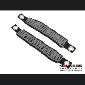 Jeep Wrangler JK Para cord A-Pillar Grab Handles - Grey