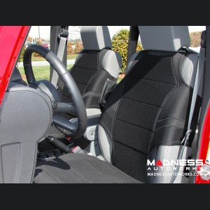 Jeep Wrangler JK Neoprene Front Seat Vests - Black