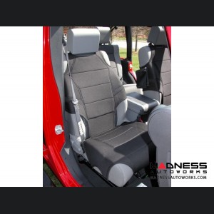 Jeep Wrangler JL Neoprene Front Seat Vests - Black