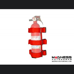 Jeep Wrangler JL Sport Bar Fire Extinguisher Holder - Red