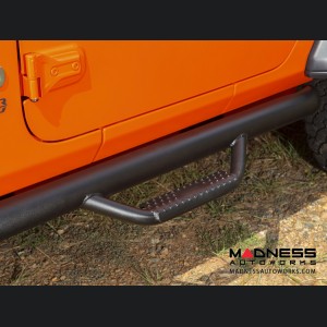 Jeep Wrangler JL Spartan Nerf Bar - Textured Black - 2 Door