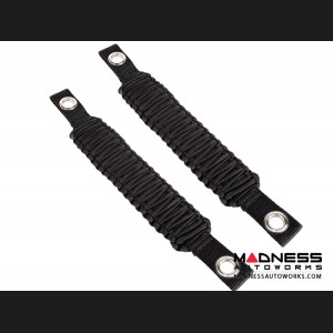 Jeep Wrangler JK Para cord A-Pillar Grab Handles - Black 