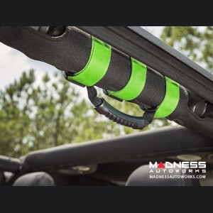 Jeep Wrangler JK Ultimate Grab Handles - Lime Green