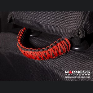 Jeep Wrangler JL Para Cord Seat Mount Grab Handle - Red