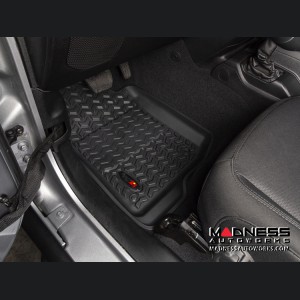 Jeep Wrangler JL Floor Liners - Black - Front & Rear - 2 Door