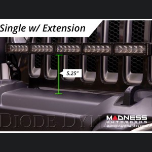 Jeep Wrangler JL Bumper LED Light Bar Kit - Two 30" Light Bars