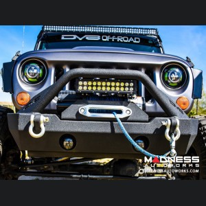 Jeep Wrangler JL Stubby Front Bumper - Mid Width - Steel - FS-15