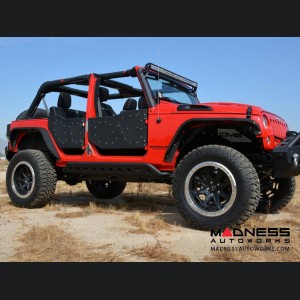 Jeep Wrangler JK Plated Rock Doors - Black Finish