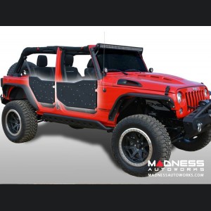 Jeep Wrangler JK Plated Rock Doors - Black Finish