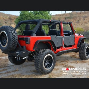 Jeep Wrangler JK Plated Rock Doors - Black Finish