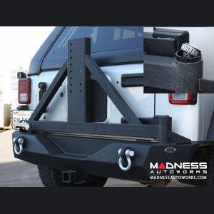 Jeep Wrangler JK Rear Bumper & Tire Carrier - Textured Black Powder Coating