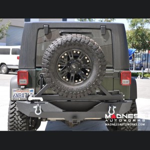 Jeep Wrangler JK Rear Bumper & Tire Carrier - Textured Black Powder Coating