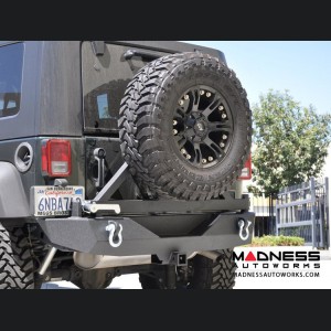 Jeep Wrangler JK Rear Bumper & Tire Carrier - Textured Black Powder Coating