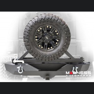 Jeep Wrangler JK Rear Bumper & Tire Carrier - Textured Black Powder Coating