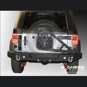 Jeep Wrangler JK Tire Carrier - Black - (ADD ON FOR RS-10 & 11) 