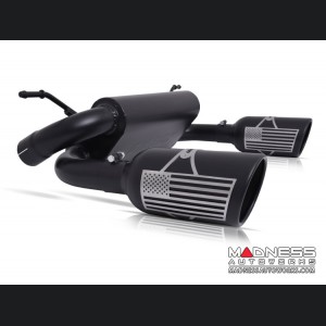 Jeep Wrangler JL Performance Exhaust System - Dual Exit Axle-Back - Patriot Series - Black Ceramic - 2.0L