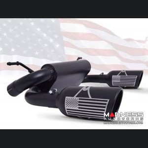 Jeep Wrangler JL Performance Exhaust System - Dual Exit Axle-Back - Patriot Series - Black Ceramic - 2.0L