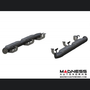 Jeep Wrangler JL Big Step Round Side Bars - Aluminum - 4"