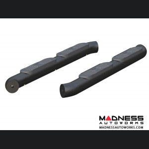 Jeep Wrangler JL Big Step Round Side Bars - Aluminum - 4"