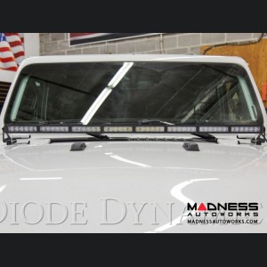 Jeep Wrangler JL LED Light Bar w/ Bracket - 50" - White Flood