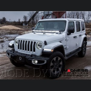 Jeep Wrangler JL LED Light Bar w/ Bracket - 50" - White Driving