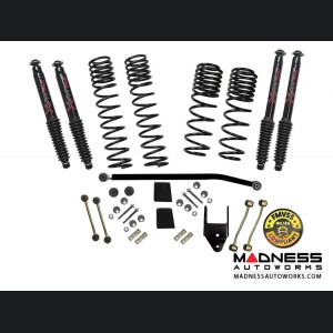 Jeep Wrangler JL Lift Kit w/ Black MAX Shocks - 3.5" - 2-Door - 4WD