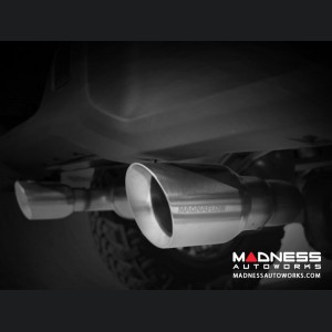 Jeep Wrangler JL MF Series Dual Exit Cat Back Exhaust System - Hi Temp Black - 3.6L