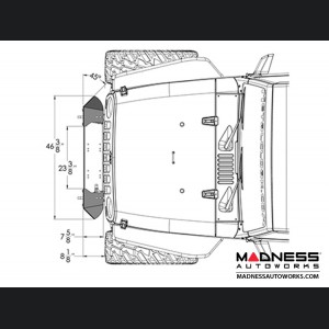 Jeep Wrangler JK Frame-Built Bumper Base w/Crawler Caps - #1200 