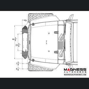 Jeep Wrangler JK Frame-Built Bumper Base w/Crawler Caps - #1201 