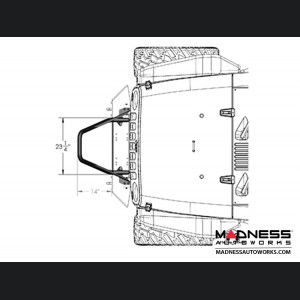 Jeep Wrangler JK Frame-Built Bumper Base w/Crawler Caps - #1202 