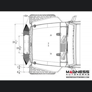 Jeep Wrangler JK Frame-Built Bumper Base w/Crawler Caps - #1400 