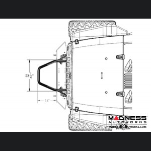 Jeep Wrangler JK Frame-Built Bumper Base w/Crawler Caps - #1402 