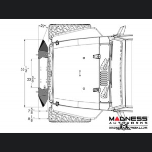 Jeep Wrangler JK Frame-Built Bumper Base w/Crawler Caps - #1402 