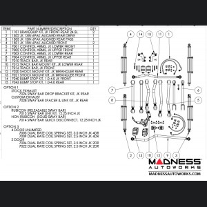 Jeep Wrangler JK Game-Changer Suspension 2.5"/3.5" - 6Pak Edition 