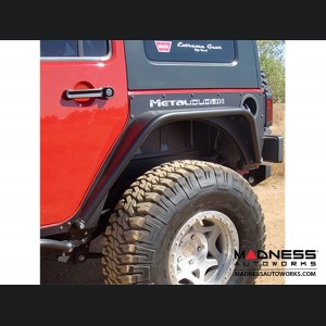 Jeep Wrangler JK Overline Hi-Clearance Dovetailed & Removable Rear Flare - Standard Edition - Pair 