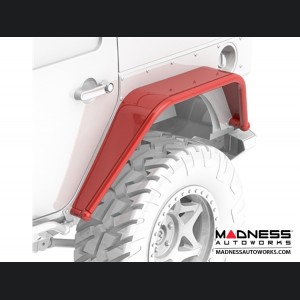 Jeep Wrangler JK Overline Hi-Clearance Dovetailed & Removable Rear Flare - Wide Edition - Pair 