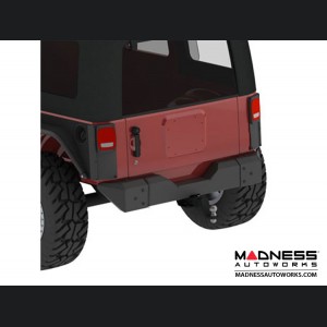 Jeep Wrangler JK Crawler Bumper - Rear - Black Powder Coated