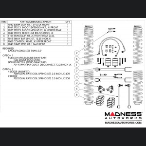 Jeep Wrangler JK True Dual-Rate Lift Kit - 2.5" 