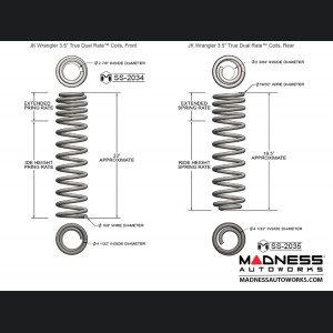 Jeep Wrangler JK True Dual-Rate Lift Kit - 2.5"/3.5" - Fox Edition