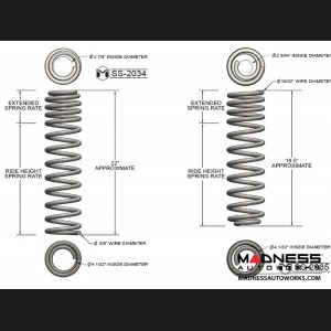 Jeep Wrangler JK True Dual-Rate Lift Kit - 2.5"/3.5" - RockSport Edition 