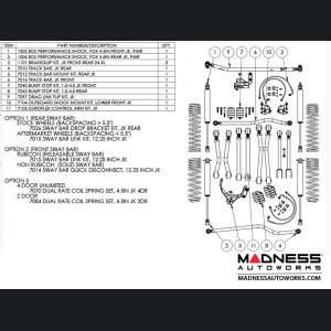 Jeep Wrangler JK Game-Changer Suspension 4.5" - HI-Steer - Fox Edition 